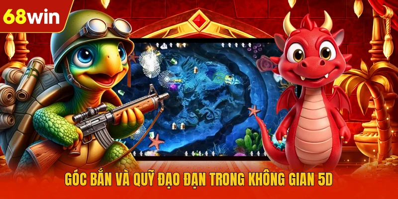 Góc bắn và quỹ đạo đạn trong không gian 5D